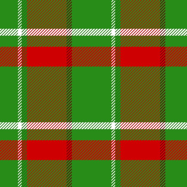 Diseño plano de patrón de cuadros navideños