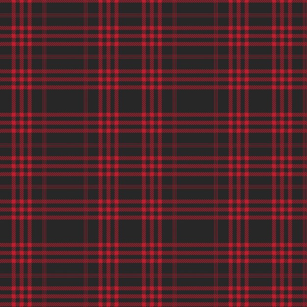 Diseño plano de patrón de cuadros navideños
