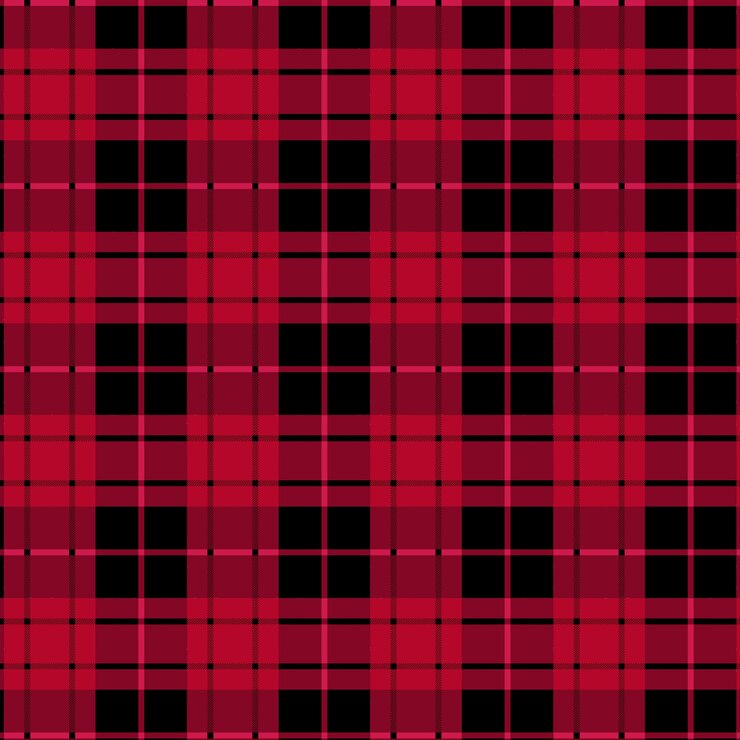 Vector gratuito diseño plano de patrón de cuadros navideños