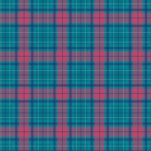 Diseño plano de patrón de cuadros navideños