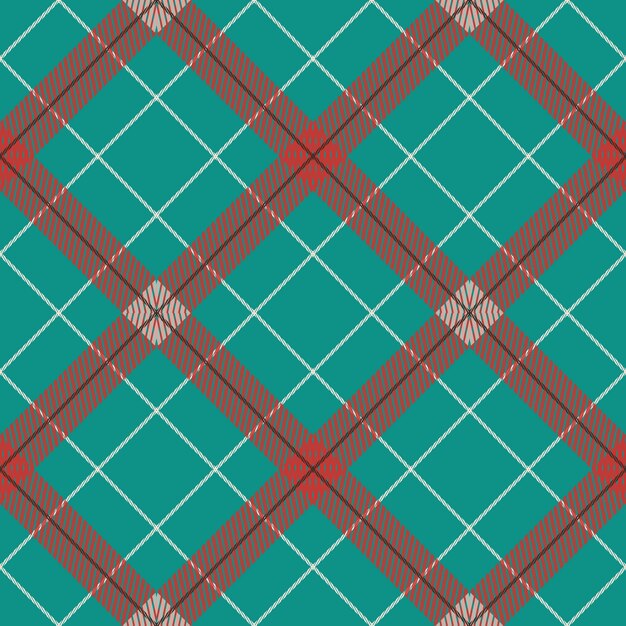 Diseño plano de patrón de cuadros navideños