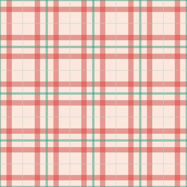 Diseño plano de patrón de cuadros navideños