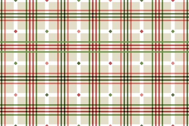 Diseño plano de patrón de cuadros navideños