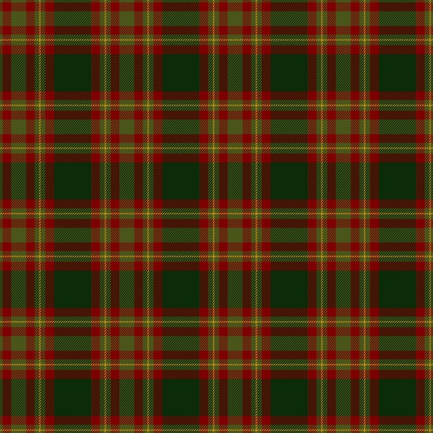 Diseño plano de patrón de cuadros navideños