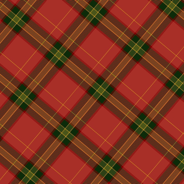 Diseño plano de patrón de cuadros navideños