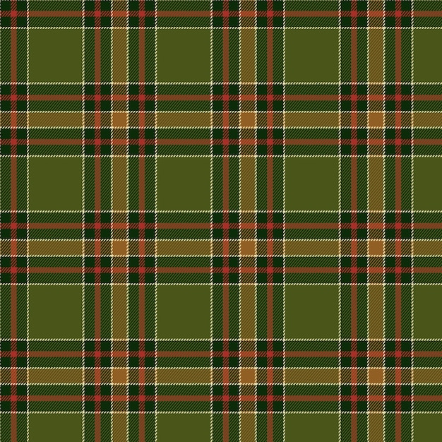 Diseño plano de patrón de cuadros navideños