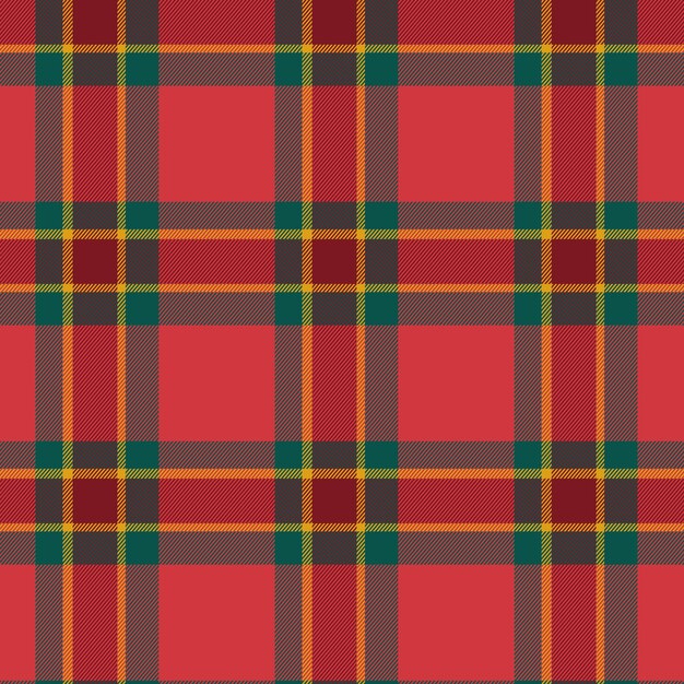 Diseño plano de patrón de cuadros navideños