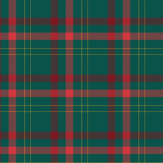 Diseño plano de patrón de cuadros navideños