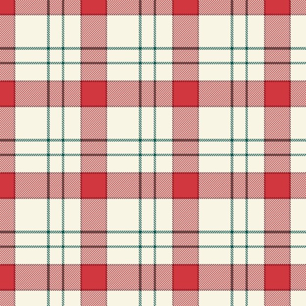 Diseño plano de patrón de cuadros navideños