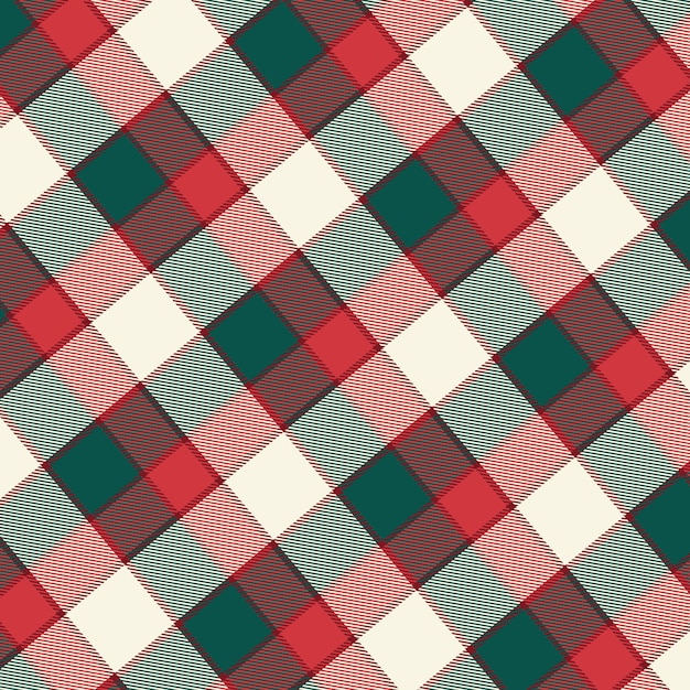 Diseño plano de patrón de cuadros navideños