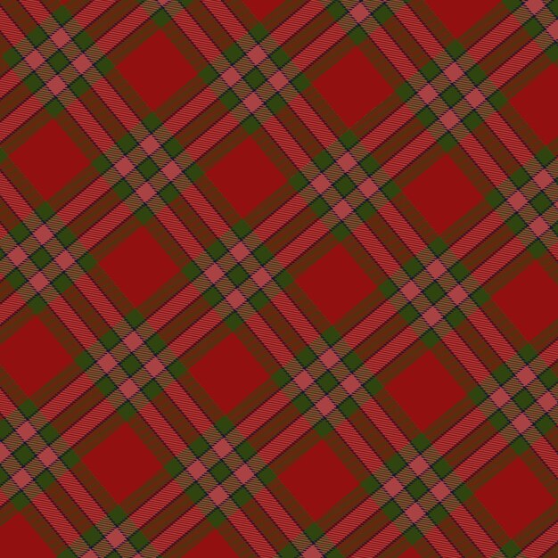 Diseño plano de patrón de cuadros navideños
