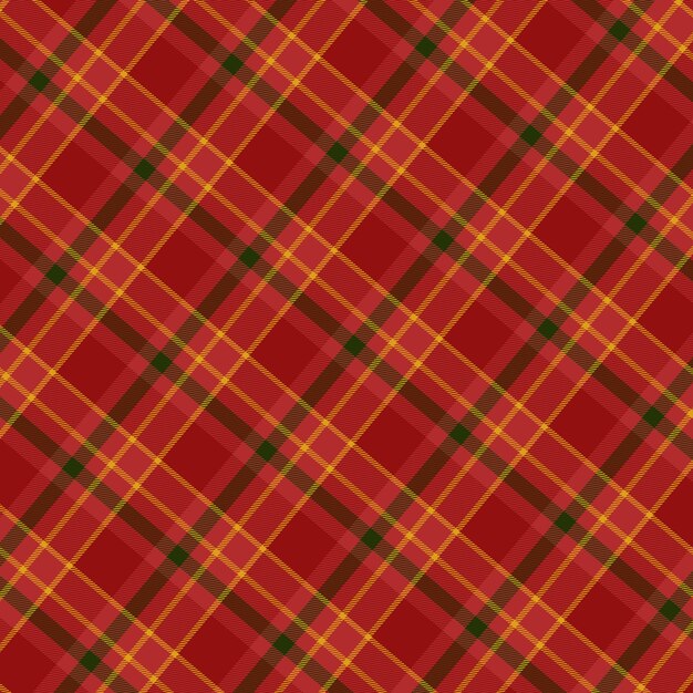 Diseño plano de patrón de cuadros navideños