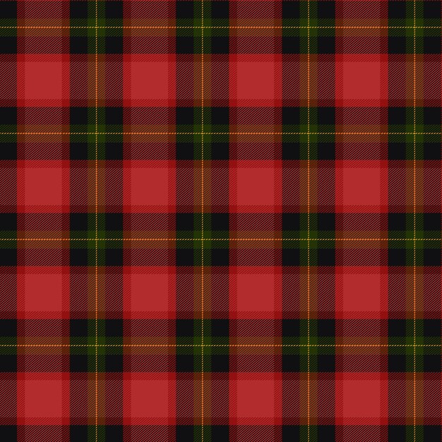 Diseño plano de patrón de cuadros navideños