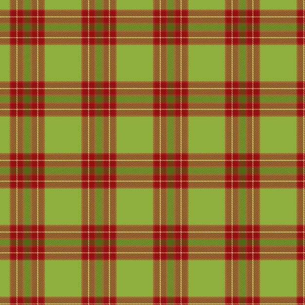 Diseño plano de patrón de cuadros navideños
