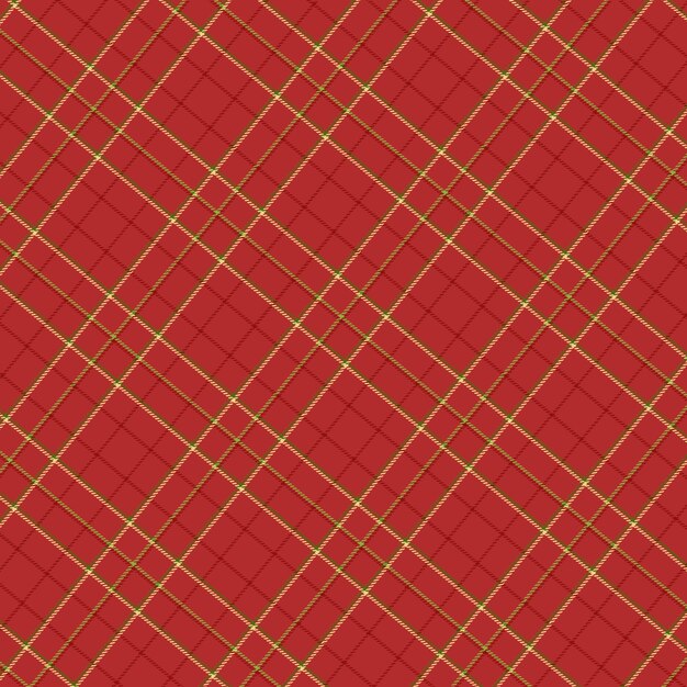 Diseño plano de patrón de cuadros navideños