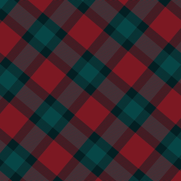 Diseño plano de patrón de cuadros navideños