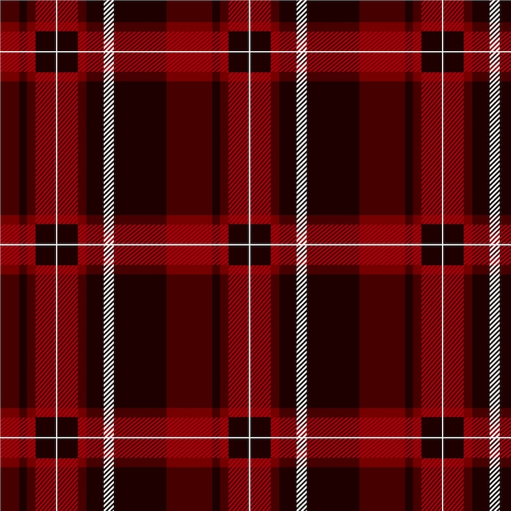 Vector gratuito diseño plano de patrón de cuadros navideños
