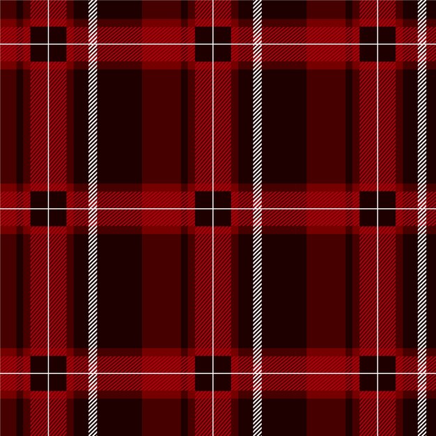 Diseño plano de patrón de cuadros navideños
