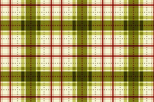 Diseño plano de patrón de cuadros navideños