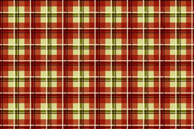 Diseño plano de patrón de cuadros navideños