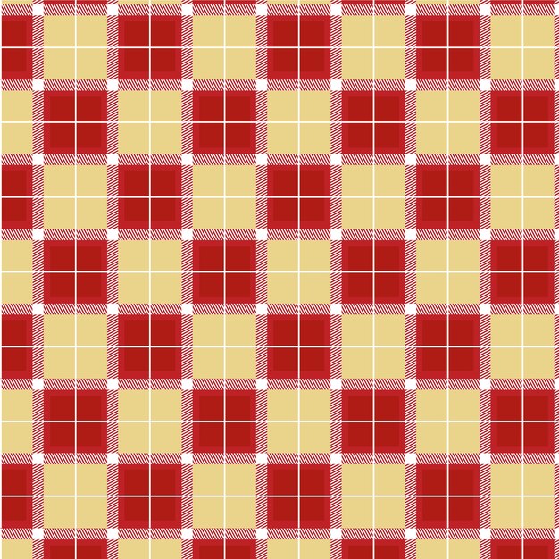 Diseño plano de patrón de cuadros navideños