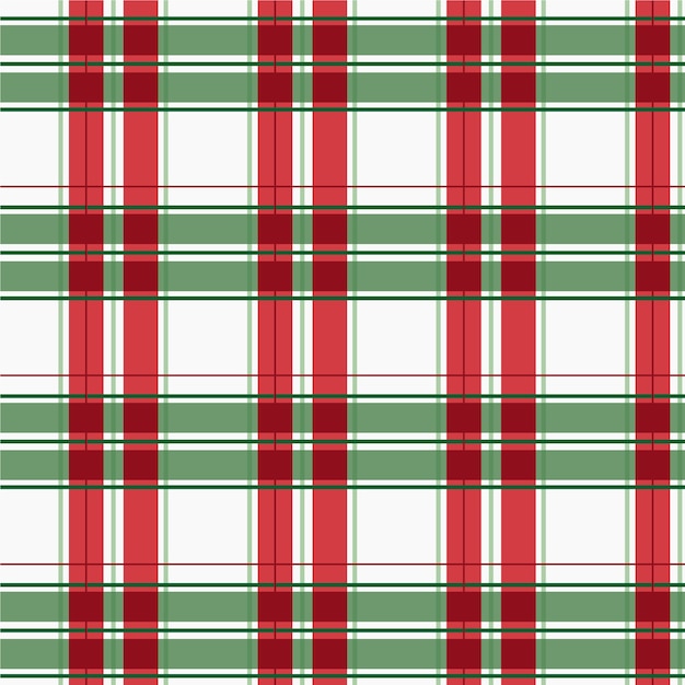 Diseño plano de patrón de cuadros navideños