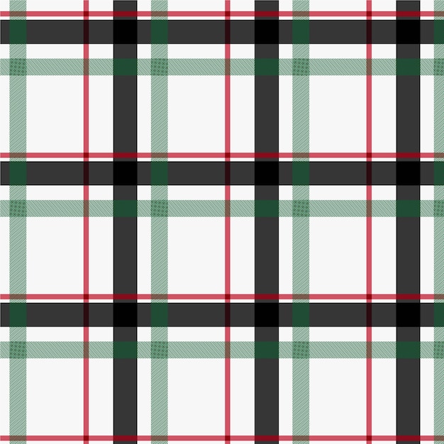 Diseño plano de patrón de cuadros navideños