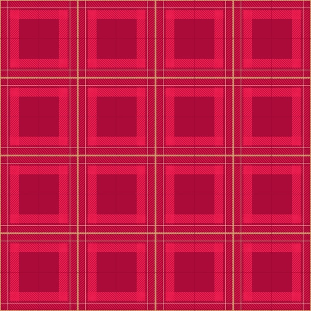 Diseño plano de patrón de cuadros navideños