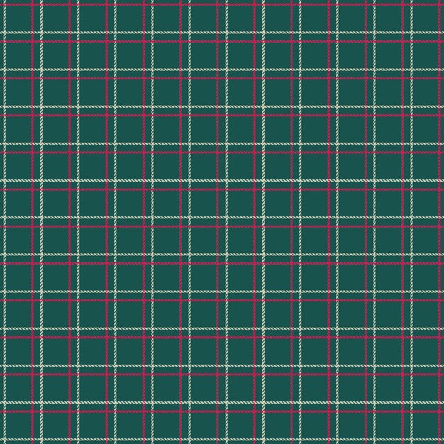 Diseño plano de patrón de cuadros navideños