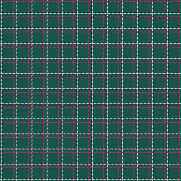 Diseño plano de patrón de cuadros navideños