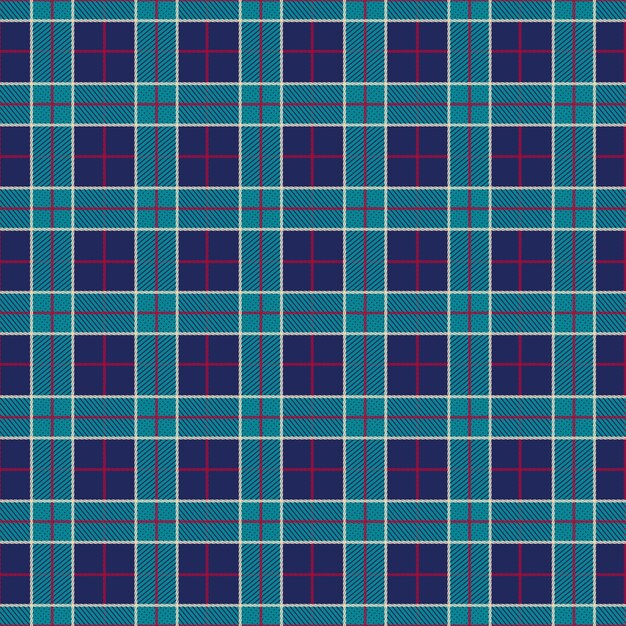 Diseño plano de patrón de cuadros navideños