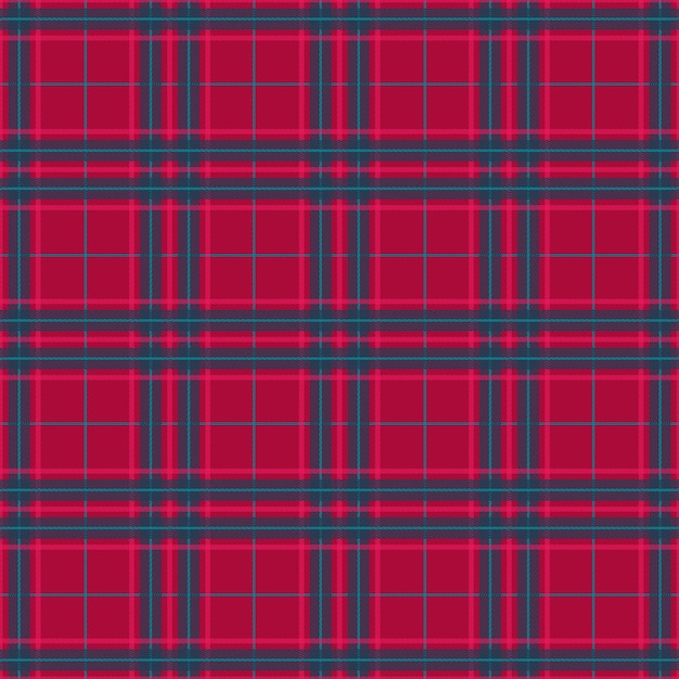 Diseño plano de patrón de cuadros navideños