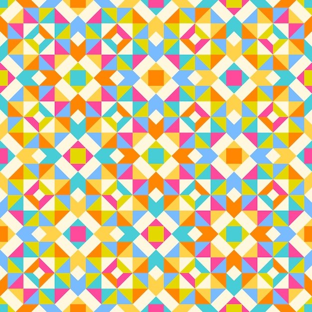 diseño plano patrón geométrico colorido