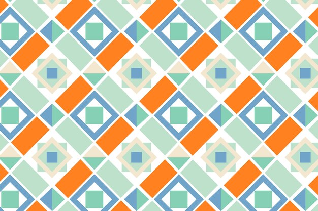 diseño plano patrón geométrico colorido