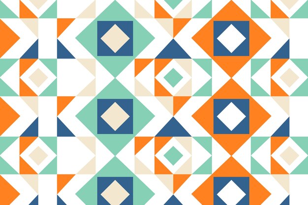 diseño plano patrón geométrico colorido