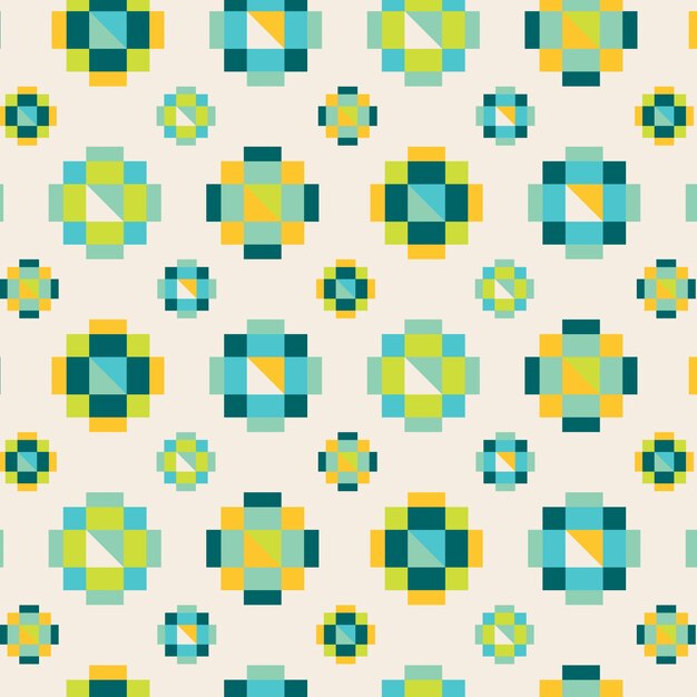 diseño plano patrón geométrico colorido