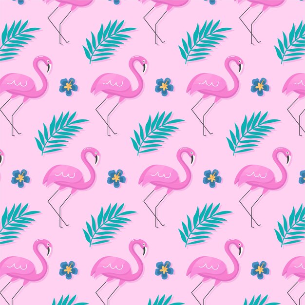 Diseño plano de patrón pastel de temporada de verano