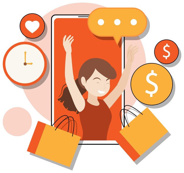 Diseño plano de personaje de trabajo para banner web