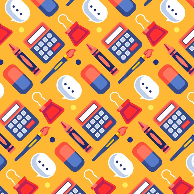 Diseño plano de regreso a la escuela