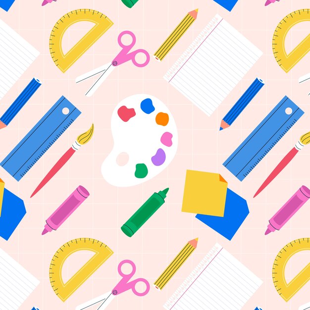 Diseño plano de regreso a la escuela