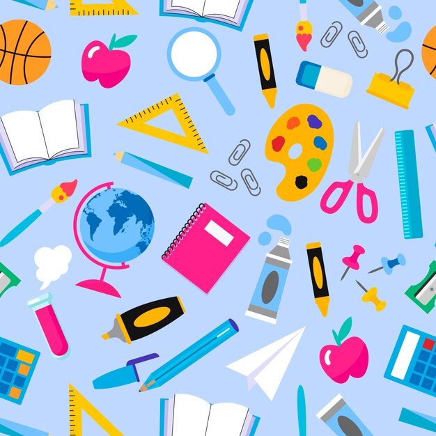 Diseño plano de regreso a la escuela