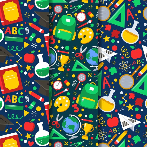 Diseño plano de regreso a la escuela