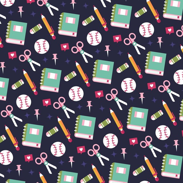 Diseño plano de regreso a la escuela
