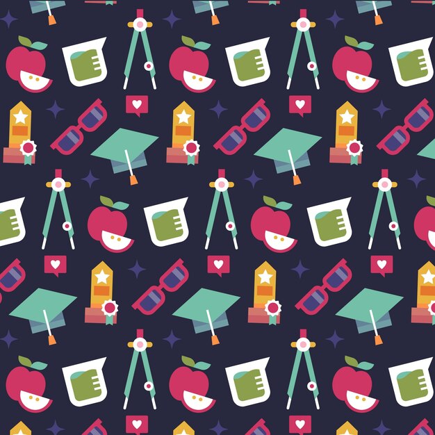 Diseño plano de regreso a la escuela