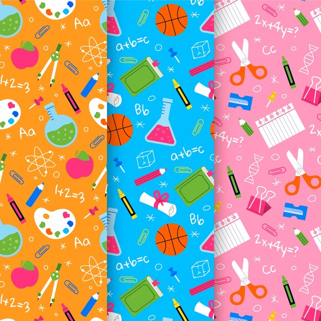 Diseño plano de regreso a la escuela