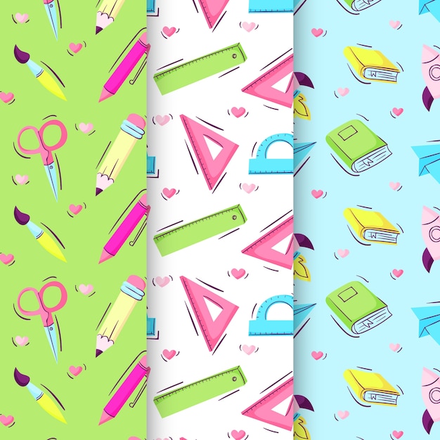 Diseño plano de regreso a la escuela