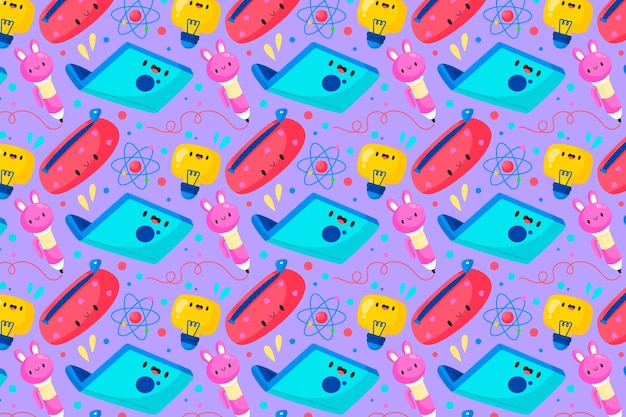 Diseño plano de regreso a la escuela