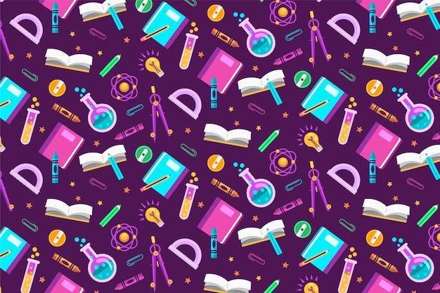 Diseño plano de regreso a la escuela