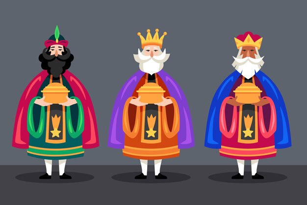 Diseño plano reyes magos day