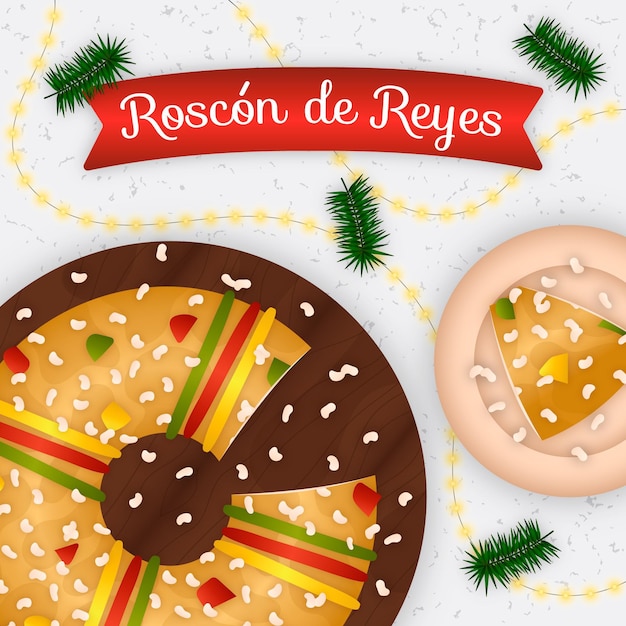 Diseño plano roscon de reyes